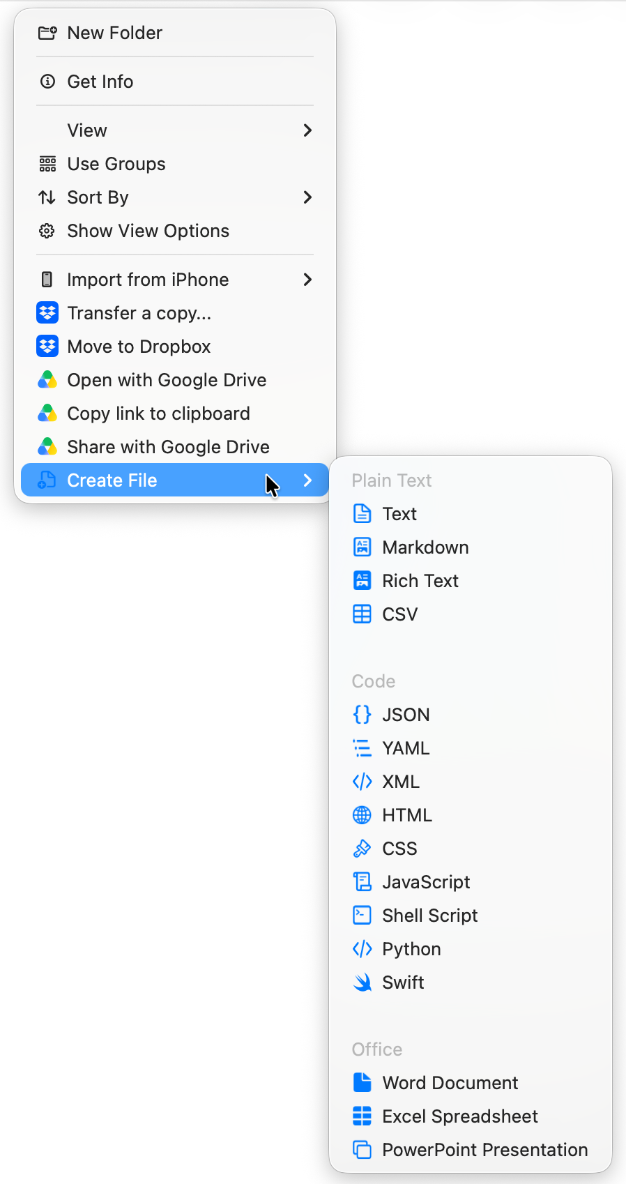 CreateFiles+ workflow preview